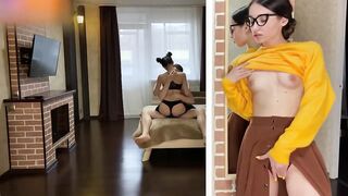 Fucking my girlfriend while her sister masturbates