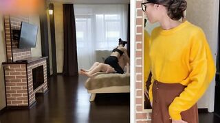 Fucking my girlfriend while her sister masturbates