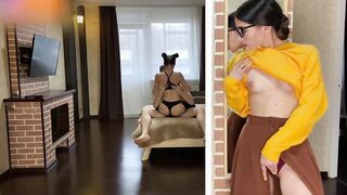 Fucking my girlfriend while her sister masturbates