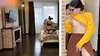 Fucking my girlfriend while her sister masturbates