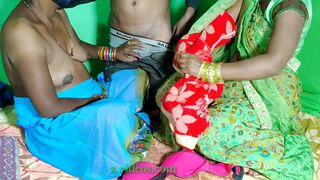 Indian boy fuck someone else's wife and her aunty, best sex on Hindi