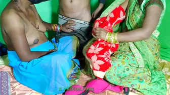 Indian boy fuck someone else's wife and her aunty, best sex on Hindi