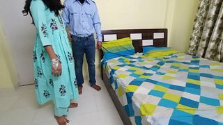 For help Indian Bhabhi rewards tall devar with chudai on the bed