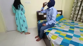 For help Indian Bhabhi rewards tall devar with chudai on the bed