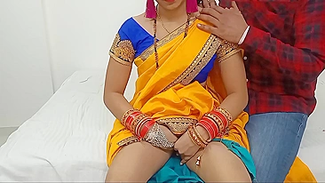 Submissive aunty penetrated with devar's weenie in front of camera