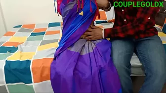 Devar undresses Indian aunty and buries cock into welcoming pussy