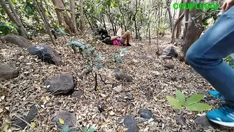 Desi couple has quickie in the woods in amazing outdoor Indian porn