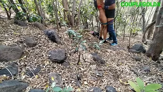 Desi couple has quickie in the woods in amazing outdoor Indian porn