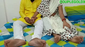 Conversation on bed ends for Indian couple with fantastic chudai