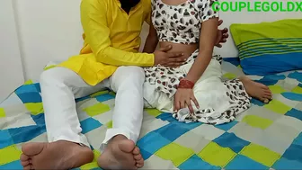 Conversation on bed ends for Indian couple with fantastic chudai