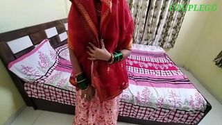 Nice Indian porn of horny couple making love right after wedding