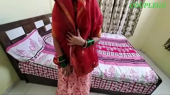 Nice Indian porn of horny couple making love right after wedding