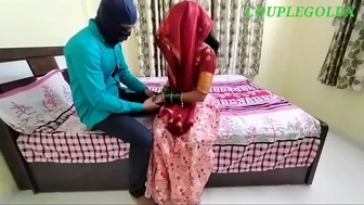 Nice Indian porn of horny couple making love right after wedding
