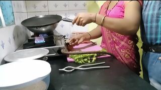 Innocent Bhabhi dragged into sex with boss right in the kitchen