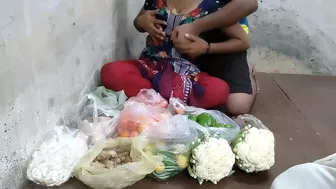 Instead of selling vegetables Desi gal has quick sex with customer Instead of selling vegetables Desi gal has quick sex with customer