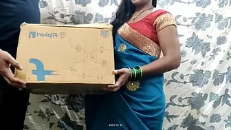 Grateful Indian girl rewards kind delivery guy with spontaneous chudai Grateful Indian girl rewards kind delivery guy with spontaneous chudai