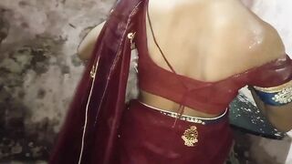 During chudai Bhabhi permits lover to pee on her delicious booty