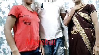 Desi minx convinces sister-in-law to take part in group chudai with BF