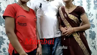 Desi minx convinces sister-in-law to take part in group chudai with BF