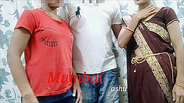 Desi minx convinces sister-in-law to take part in group chudai with BF