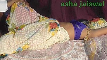Modest Indian aunty seduced and fucked by horny devar on the bed
