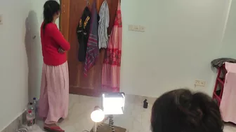 Stacked indian aunty with big tits fucked hard by husband and his friend