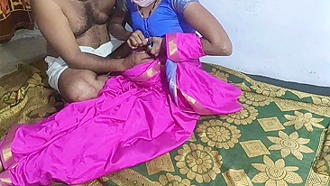 Excited Indian man fucks slender wife in several amazing sex poses