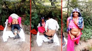 Indian village aunty fucking outdoor with brother in law, Sex scandal MMS