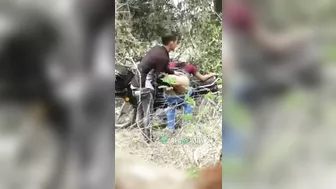 Curvaceous sister in law as bitch gets banged on the motorcycle