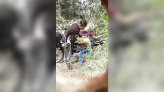 Curvaceous sister in law as bitch gets banged on the motorcycle