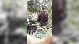 Curvaceous sister in law as bitch gets banged on the motorcycle