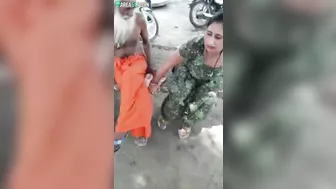 Indian Bhabhi caught fucking in village with father in law - Hindi talk