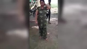 Indian Bhabhi caught fucking in village with father in law - Hindi talk