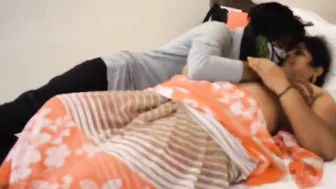 NUFLIX - Desi mom sucking and fucking son buddies