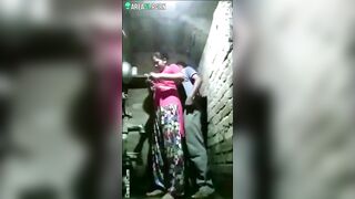 Indian Porn, Desi lovers hiding in ruin, caught while while fucking