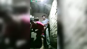 Indian Porn, Desi lovers hiding in ruin, caught while while fucking