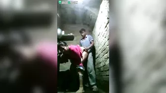 Indian Porn, Desi lovers hiding in ruin, caught while while fucking