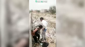 Mischievous slut Desi wife cheats on Chachi husband at construction