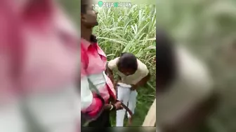Desi cheating wife was caught fucking with her village BF in field