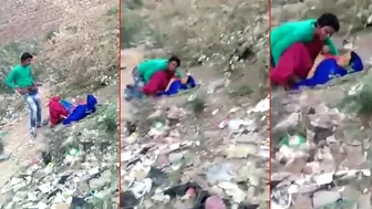 Randi cheating wife was caught fucking with her BF on the castle ruins