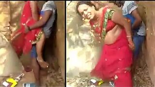 Outdoor Bhabhi seduces devar! This cheating wife caught by local boy on cam