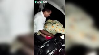 Driver gives Indian lover a cock ride in the car and he is caught