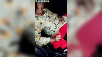 Driver gives Indian lover a cock ride in the car and he is caught