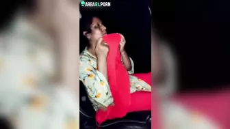 Driver gives Indian lover a cock ride in the car and he is caught