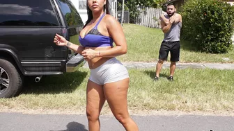 Hot Latina mom with XXX sized twins is fucked by her bearded stepson