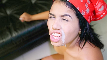 Butted Latina girl Carolina Rivera is humped in the gonzo XXX video