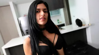 Babe with black hair removes bra and panties for XXX pussy-nailing Babe with black hair removes bra and panties for XXX pussy-nailing