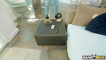 Possessor of XXX sized black cock plays with tattooed Ebony teen