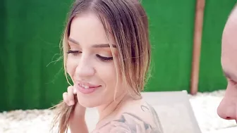 Italian babe with great body shapes allows XXX partner to paw boobs