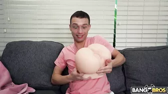 Mom finds stepson fucking XXX toy and decides to teach him real sex